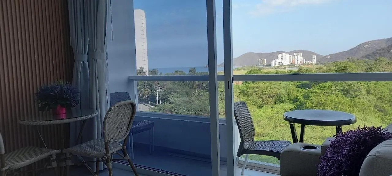 Apartamento Suite En Bello Horizonte A 2 Min De La Playa Σάντα Μάρτα